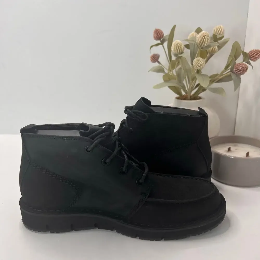 Timberland Westmore Leather Moc Toe Chukka Boot Black Men 8 Durable Classic